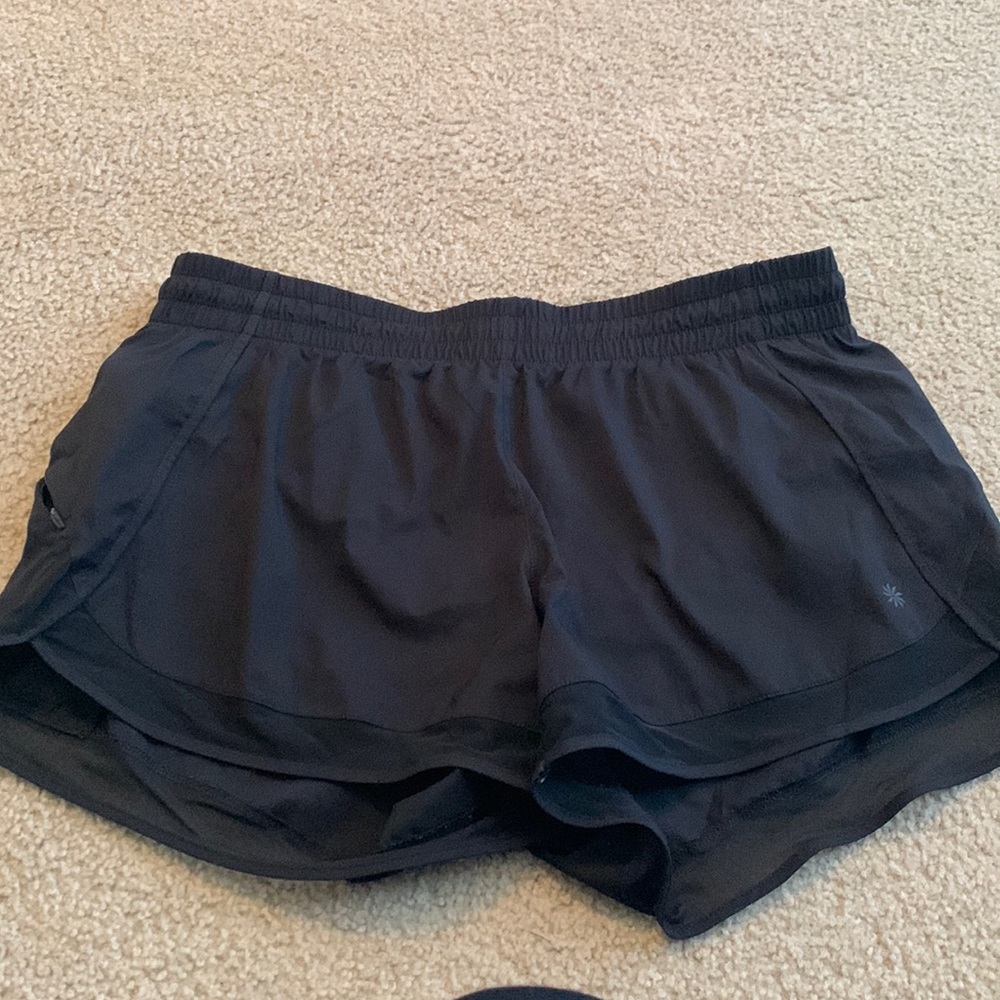Athleta mesh racer shirt 4”